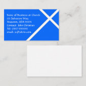 キリスト教テーマホワイトクロス教会&牧師 名刺 (正面/裏面)