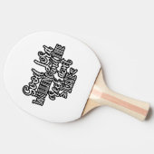 キリスト教デザインの善良な君主の意志 卓球ラケット (横)