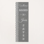 キリスト教デニムレース南イエスを育救てる ヨガマット (正面)