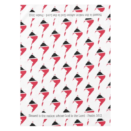 キリスト教トリニダード·トバゴ賛美民族パルム テーブルクロス (正面)