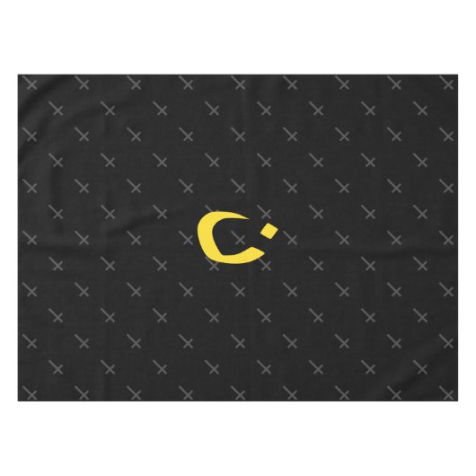 キリスト教ナザレーネのシンボル連帯と十字架 テーブルクロス (正面(横))