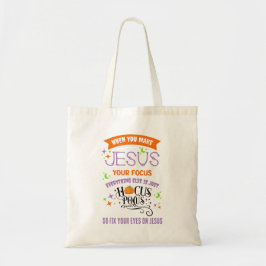キリスト教ハロウィーンの焦点JESUS Hocus Pocus トートバッグ