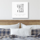 キリスト教バプテスマ《キリスト教》洗礼式や命名式神この子を祝福 キャンバスプリント (インサイチュ (寝室))
