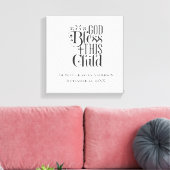 キリスト教バプテスマ《キリスト教》洗礼式や命名式神この子を祝福 キャンバスプリント (インサイチュ (リビング))