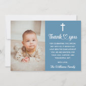 キリスト教バプテスマ《キリスト教》洗礼式や命名式聖体拝領 サンキューカード (正面)