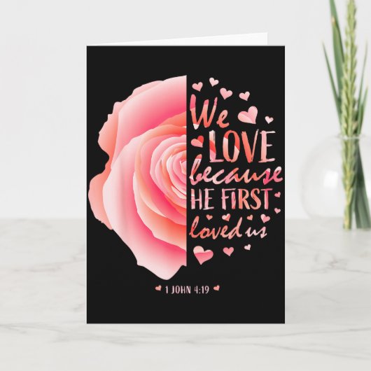 キリスト教バレンタインシャツギフト子供女性バレンタ カード (正面)