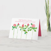 キリスト教バレンタインデー聖書の聖句詩篇37 4 カード (正面)