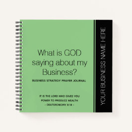 キリスト教ビジネスのための祈りの日記 ノートブック