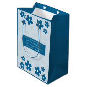 キリスト教フローラ十字架 ミディアムペーパーバッグ (裏面アングル)