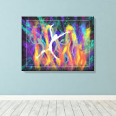 キリスト教モダン聖書作品ダニエル書 キャンバスプリント (インサイチュ (ウッドフロア))