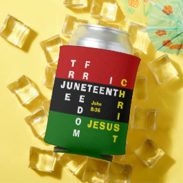 キリスト教モノグラム JUNETEENTH 缶クーラー