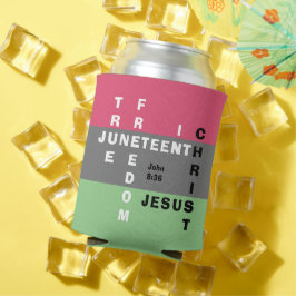 キリスト教モノグラムJUNETEENTH 缶クーラー