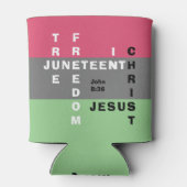 キリスト教モノグラムJUNETEENTH 缶クーラー (裏面)