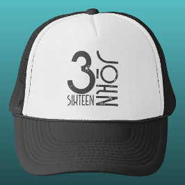 キリスト教ヨハネ3:16聖書の動揺して聖句 キャップ