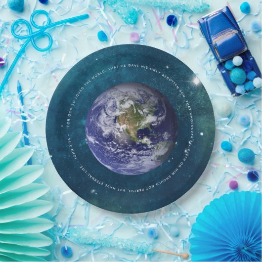 キリスト教ヨハネ3:16 – イエス ペーパープレート (パーティー)