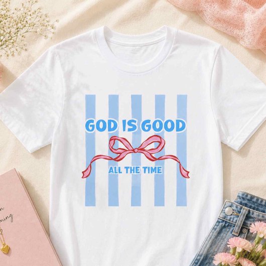 キリスト教レトロカレッジ風コケットボウ Tシャツ