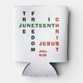 キリスト教一文字十二番目 缶クーラー (正面)