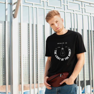 キリスト教世界のTシャツの光イエス Tシャツ