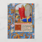 キリスト教中世の原稿復活復活祭 シーズンポストカード (正面)