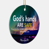 キリスト教主の祈りの言葉を信頼する セラミックオーナメント (右)