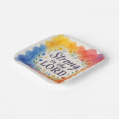 キリスト教主の芸術に強い ペーパープレート (傾斜あり)