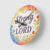 キリスト教主の芸術に強い ラウンド壁時計 (傾斜)