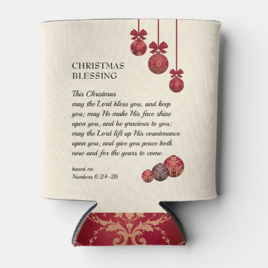 キリスト教主よ賛美よクリスマス 缶クーラー (正面)