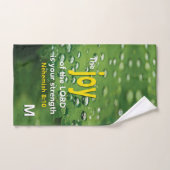 キリスト教主モノグラムの喜び バスタオルセット (ハンドタオル)