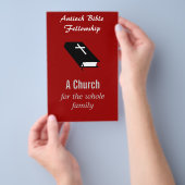 キリスト教会のチラシ（カスタマイズ可能） チラシ (ハンドル)