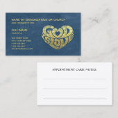 キリスト教会の牧師|宗教大臣 予約カード (正面/裏面)