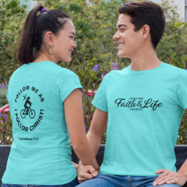 キリスト教会グループTシャツと自転車 Tシャツ