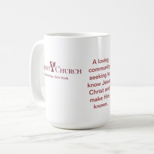 キリスト教会ロゴマグカップ コーヒーマグカップ (正面左)