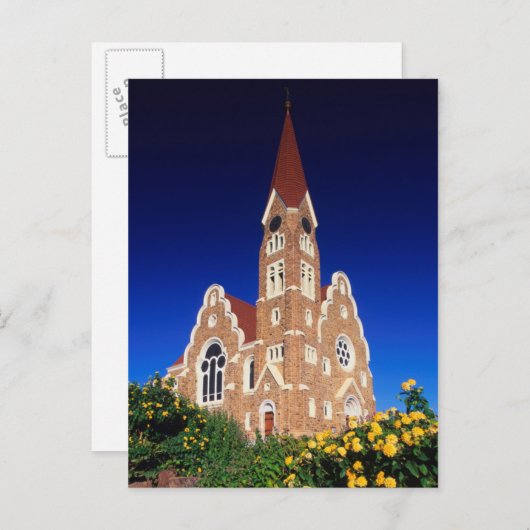 キリスト教会、ウィンドフック、コマス、ナミビア ポストカード (正面/裏面)