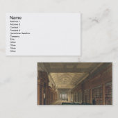 キリスト教会、illustraの図書館のインテリア 名刺 (正面/裏面)