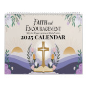 キリスト教信仰と勇気付けられる2025年カレンダー カレンダー (カバー)