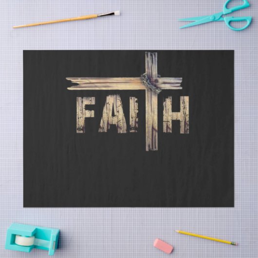 キリスト教信仰と十字架 – キリスト教信仰 薄葉紙 (クラフト)