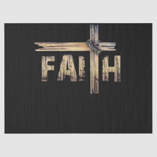 キリスト教信仰と十字架 – キリスト教信仰 薄葉紙 (正面)