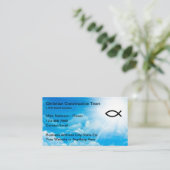 キリスト教信仰に基づくビジネスカードIchthys 名刺 (スタンド正面)