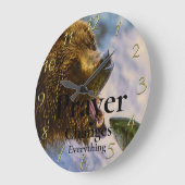 キリスト教信仰に耐える祈りの言葉が全てを変える ラージ壁時計 (傾斜)