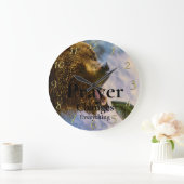 キリスト教信仰に耐える祈りの言葉が全てを変える ラージ壁時計 (ホーム)