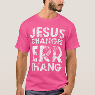 キリスト教信仰の男性の女性に対する誤った変更 Tシャツ