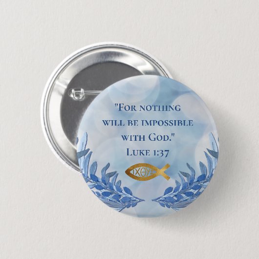 キリスト教信仰の聖句 缶バッジ (正面&裏面)