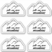 キリスト教信仰は山を動かすことができる シール (正面)