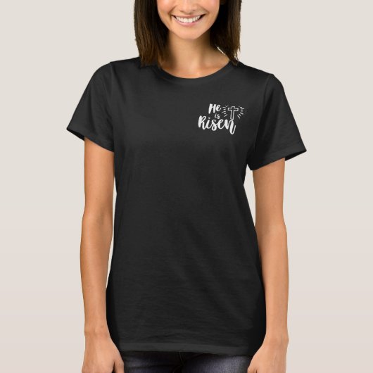 キリスト教信仰イエスの宗教は神である彼は生まれた Tシャツ (正面)