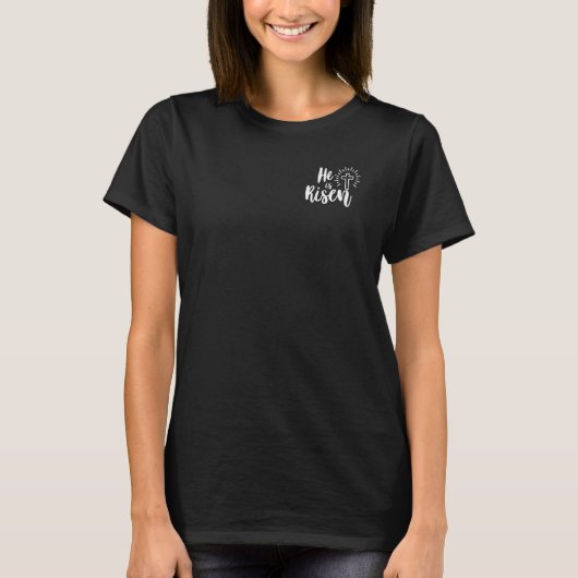 キリスト教信仰イエスの宗教は神である彼は生まれた Tシャツ (正面)