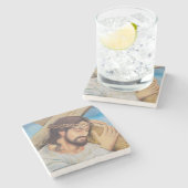 キリスト教信仰イエス・キリスト ストーンコースター (横)