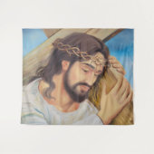 キリスト教信仰イエス・キリスト タペストリー (正面(横))