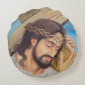 キリスト教信仰イエス・キリスト ラウンドクッション (裏面)