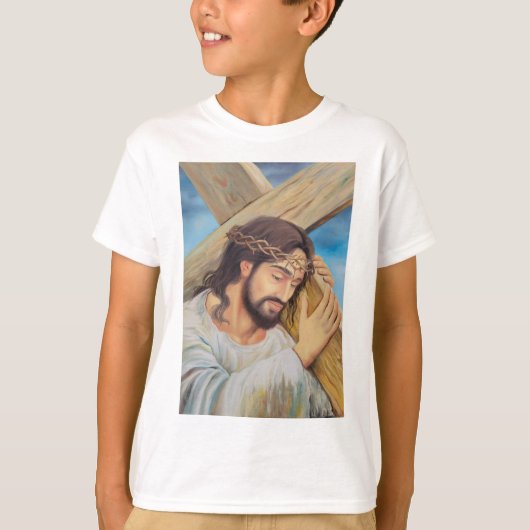 キリスト教信仰イエス・キリスト Tシャツ (正面)