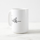 キリスト教信仰コーヒーマグ コーヒーマグカップ (正面左)